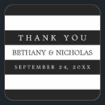 Modern Rand Bröllop Tack Stickers Fyrkantigt Klistermärke<br><div class="desc">Modern,  enkel,  snyggt - perfekt! Enkel att anpassa med egen text. Du kan också ändra teckensnitt storlekt och teckensnitt i sig med verktygen Anpassning.</div>