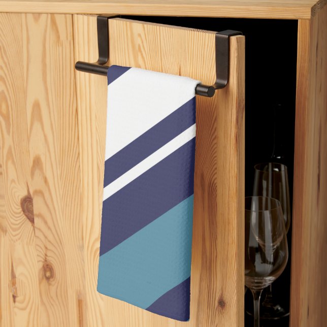 Modern Rand diagonal Kökshandduk (Thirds Fold)