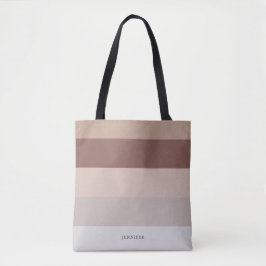 Modern Rand med Monogram Beige Mauve Tygkasse