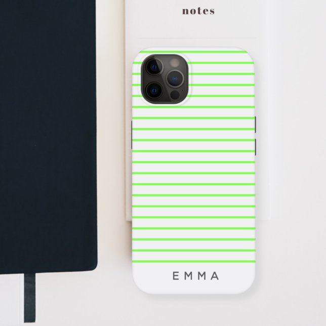 Modern Rand | Neon Lime Green Funky Trendig Namn (Skapare uppladdad)
