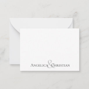 Modern Rand Par Personlig Stationery Anteckningskort