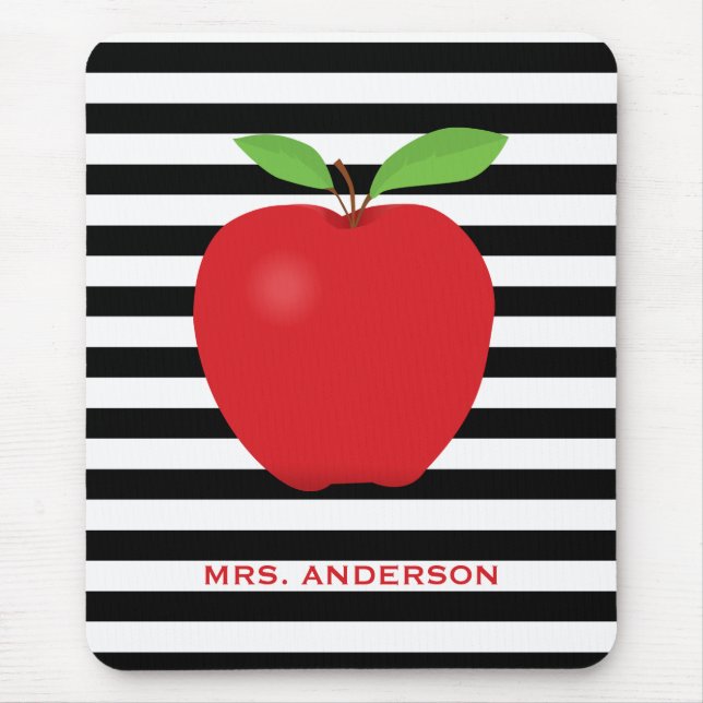 Modern Rand Red Apple Teacher Musmatta (Framsidan)