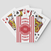 Modern Rand Red Family Reunion Monogram