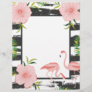 Modern Rand Rosa Flamingo