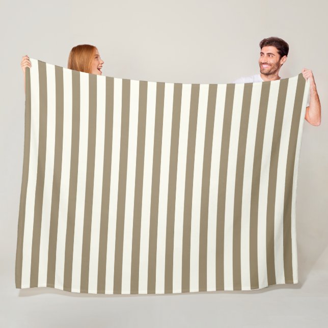 Modern rand, vit grått chic mönster för honom fleecefilt (På plats)