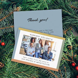 Modern Ränder Foto Högtid Visitkort