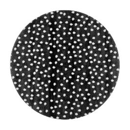 Modern Random Polka Dot Mönster Black and White