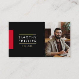 Modern Real Estate Agent Business Card  Visitkort