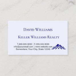 Modern Real Estate white and gold custom logo  Visitkort