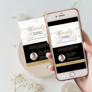 Modern Real Gods Open House - tackkort Inbjudningar