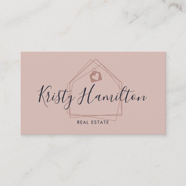 Modern Real Gods Professionell Realtor Lägg till b Visitkort (Framsida)