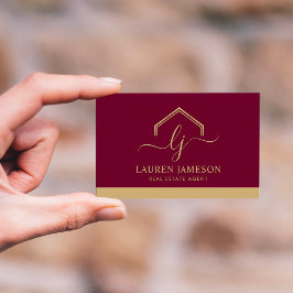 Modern Real Gods Promotive Realtor Logotyp Busine Visitkort