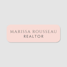 Modern Realtor Blush Namnbricka