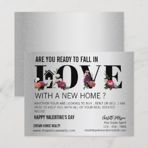 Modern Realtor Farming Promotional Valentine Day Julkort