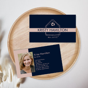 Modern Realtor-Lägg till bild för verklig Professi Visitkort