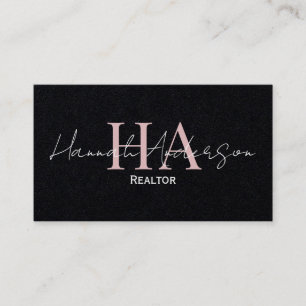 Modern Realtor med minimalistisk Elegant Visitkort