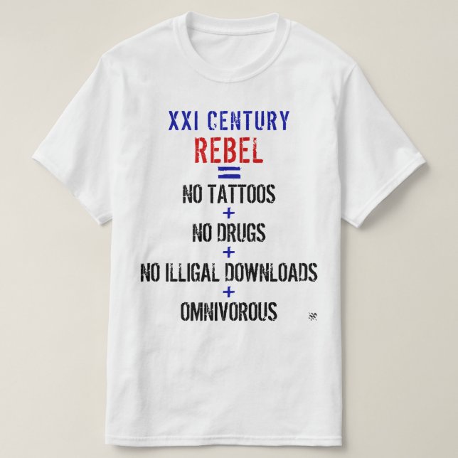 Modern rebell t shirt (Design framsida)