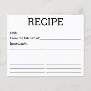 Modern receptkort