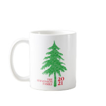 Modern Red and Grönt Julgran-familjen