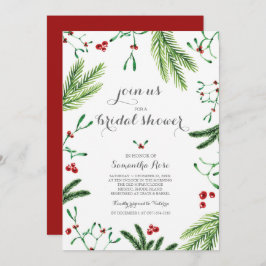 Modern Red and Grönt-Möhippa - jul Inbjudningar