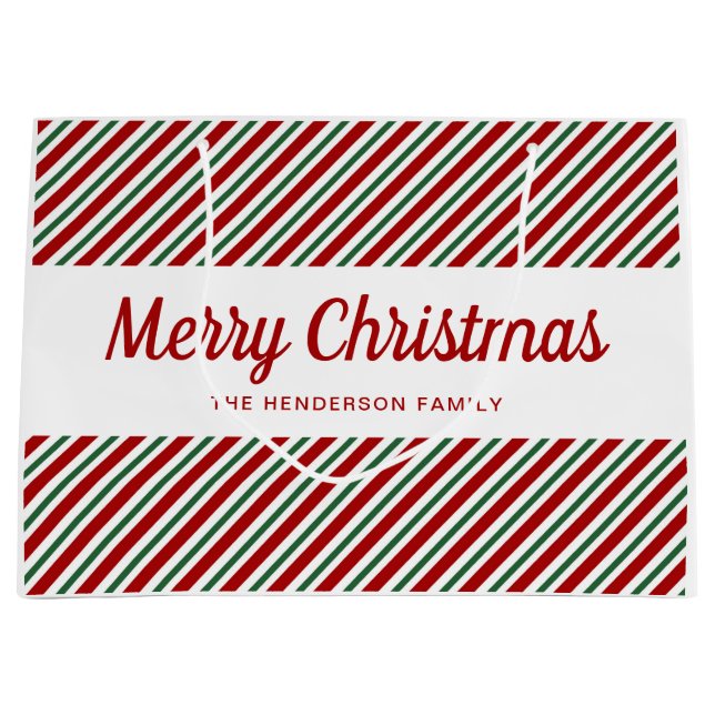 Modern Red and Grönt Mönster God jul (Framsidan)