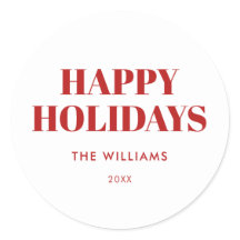 Modern Red and White Glad helg