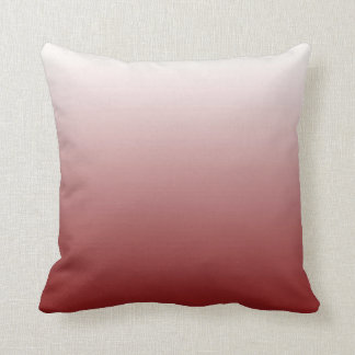Modern Red and White Ombre Dekorativ kudde