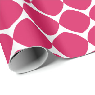 Modern Red Baubles Geometric Helgdag Mönster Presentpapper