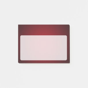 Modern Red-Black Grainy Vignette Post-it Block