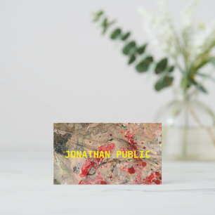 Modern Red Brown Abstrakt Template Professionell Visitkort