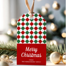 Modern Red Checks God jul