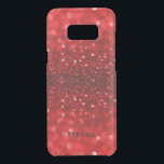 Modern Red faux Glitter och Sparkles D2 Uncommon Samsung S8 Plus Skal<br><div class="desc">Elegant modern röd faux glitter och sparkless. Valfritt monogram.</div>