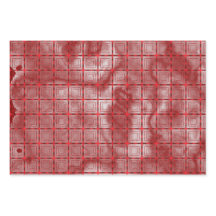 Modern Red Geometric Mönster och Burgundy Marble