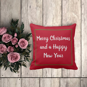 Modern Red God jul home dekoration Kudde