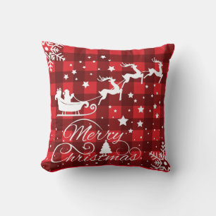 Modern Red God jul Kudde