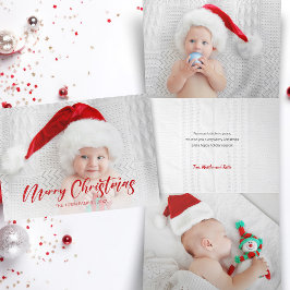 Modern Red God jul-skriptfoto