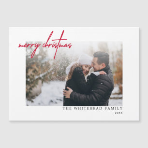 Modern Red God jul White Magnetic Card