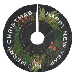 MODERN RED & GRÖNT CHRISTMAS WREATH JULGRANSMATTA BORSTAD POLYESTER