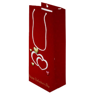 Modern Red Guld Valentine Hearts