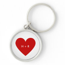 Modern Red Heart Simple Anpassningsbar Text Silver