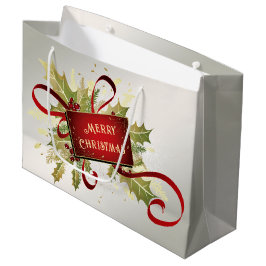 Modern Red jul Helgdag Gift Bag