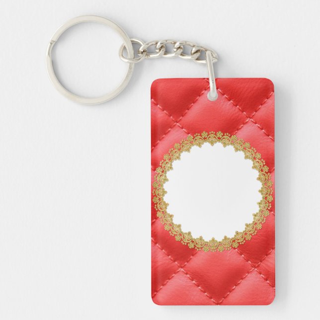 Modern Red Leather Mönster (Framsidan)