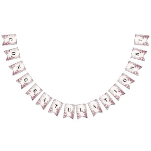 Modern Red Löv Bunting Flagga