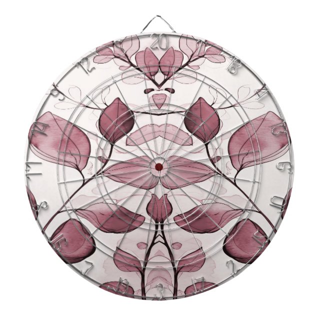 Modern Red Löv Dartboard Darttavla (Framsidan)