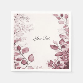 Modern Red Löv Napkins Pappersservett