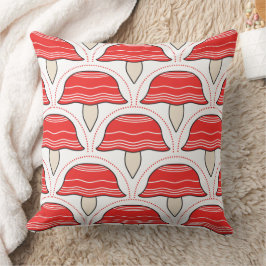 Modern Red Mushroom Soffa Pillow Cushion Kudde