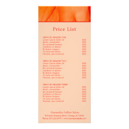 Modern Red Orange Abstrakt Elegant Reklamkort