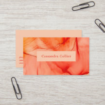 Modern Red Orange Abstrakt Elegant