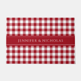 Modern Red Play Gingham Namn