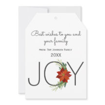 Modern Red poinsettia Helgdag Joy Jul